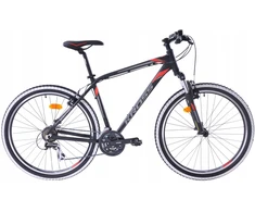 Mtb kalnų dviratis Kross Esprit 1 27 M (19'') juodas/raudonas/grafito matinis