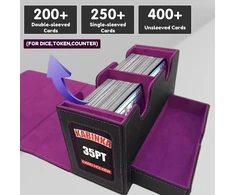 Mtg commander deck dėžutė, mtg deck dėžutė su ekranėliu, magnetinė prekybos kortelių dėžutė su kauliukų dėklu, telpa 200+ kortų su įmautėmis, skirtų magic the gathering playing tcg ccg magic kortoms