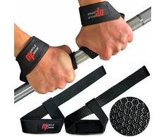 Muscleforge traukos diržai, treniruočių riešo rankenos, neslystantys x2