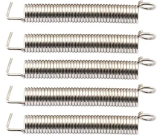 Musiclily Pro Medium plieninės gitaros vintage tremolo įtempimo spyruoklės, skirtos Strat stiliaus elektrinei gitarai, nikeliuotos (5 vnt. rinkinys)