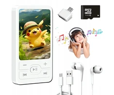 Vaizdo grotuvas Muzikos grotuvas vaikams, mp3 grotuvas, su ausinėmis, 8 gb, dovana