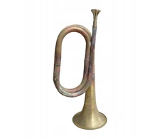 Muzikos instrumentas iš vientiso vario ir žalvario, pučiamas trimitas