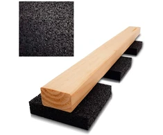 My Plast gumos granulių terasos trinkelės [90 x 90 x 20 mm - 50 vnt. pakuotė] guminė statybinė apsauginė danga terasai, prieangis, kiemui, terasai - neslystanti, vandeniui atspari, atspari oro sąlygoms, tarpikliai medinėms grindims