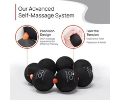 Myoballs Fascia kamuolys Hardness Pro 7 Juodas