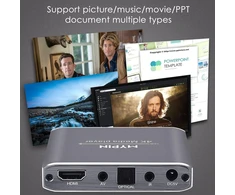 Vaizdo grotuvas Mypin hdmi multimedijos grotuvas, 4k@30hz skaitmeninis medijos grotuvas hdmi/av išvestis ppt mkv avi rmvb rm, skirtas hdtv su nuotolinio valdymo pultu, palaiko usb atmintines ir sd korteles, usb pelė (pilka)