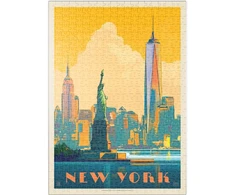 Mypuzzle Niujorkas: Skyline Glow, Vintage Poster - Premium 500 dalių dėlionė - Mypuzzle Special Collection iš Anderson Design Group