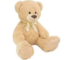 Myteddyworld Brubaker Xxl pliušinis meškinas, 100 cm, minkštas žaislas, smėlio spalvos