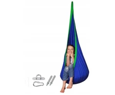 Nailoninis sūpynės krėslas 150x68cm, lengvas montavimas viduje ir lauke