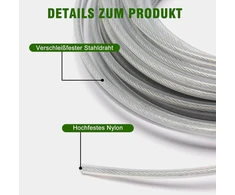 Nailoninis žoliapjovės valas 3 mm x 40 m