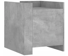Naktinis staliukas, pilkas betonas, 45x50x50 cm, medienos gaminys