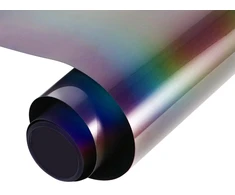 Nanaplums holografinė plėvelė tekstilei, atspindinti vaivorykštės spalvų flex plėvelė, skirta perkelti šiluma, flex plėvelė tekstilei, skirta "pasidaryk pats" marškinėliams, krepšiams, drabužiams, pagalvėlėms