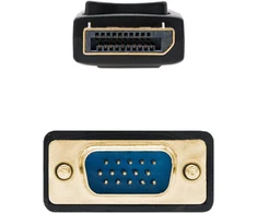 Nanocable 10.15.4403 Displayport į Vga konverterio kabelis, Displayport/m-vga/m, juodas, 3.0 m