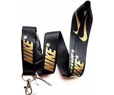 Natec Nike raktų pakabukas telefonui, raktams didelis logo juodas auksinis juodas auksinis