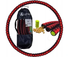 Naujas 8 dalių hula lankas /fitneso įranga/ su iškilimais / 95cm /letao !7322