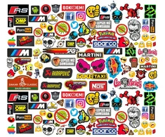 Naujas mega lipdukų rinkinys automobiliui - 98 vnt!