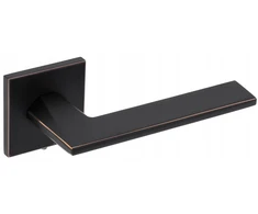 Naujiena 2024 Kuchinox Durų rankena Togo Slim 6mm, juoda matinė + aukso detalės