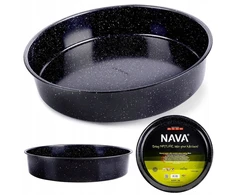 Nava Granitinė tortinė, apvali kepimo forma pyragams, mėsai, 36,5 cm
