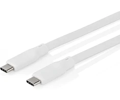 Nedis Usb kabelis | Usb 3.2 Gen 2 | Usb-c™ kištukas | Usb-c™ kištukas | 240 W | 8k @ 30hz | 20 Gbps | Nikeliuotas | 1.00 m | Apvalus | Silikoninis | Baltas | Dėžutė