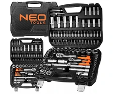 Neo Tools 108 vnt. lizdų raktų rinkinys 1/2" 1/4" Crv plienas