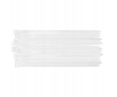 Neo Tools Extreme 7.6 × 200 mm kabelinės jungtys, baltos, 50 vnt.