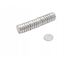 Neodimio magnetas, cilindro formos, Mw 12x2 N38, 100 vnt.