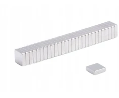 Neodimio magnetas, plokštelė Mpł 5x5x1,5 N38, 50 vnt. komplektas