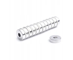 Neodimio žiedinis magnetas Mp 17x6x5 N42, 25 vnt. komplektas