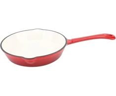 Neprilimpanti keptuvė, 16 cm/20 cm/25 cm, emaliuota ketaus keptuvė, apvali virtuvinė keptuvė viryklei ir orkaitei, kempingui, maisto gaminimui, kepimui ant grotelių (20 cm)