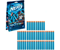 Nerf Elite 2.0 50 šovinių papildymo rinkinys – įeina 50 oficialių Nerf Elite 2.0 šovinių, suderinami su visais Nerf Elite šautuvais