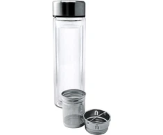 Nerthus Fih 664 filtruojantis 350 ml termosas su dviguba sienele, arbatos sieteliu, kelioninis puodelis, arbatinukas, 0,35 l, stiklas