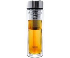 Nerthus Fih 664 filtruojantis 350 ml termosas su dviguba sienele, arbatos sieteliu, kelioninis puodelis, arbatinukas, 0,35 l, stiklas