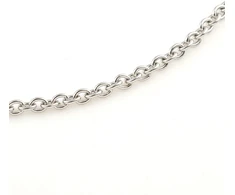 Nerūdijančio plieno grandinėlė 3m, 3x2mm, sidabro spalvos, papuošalams