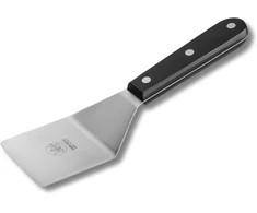 Nerūdijančio plieno kvadratinė mentelė - technopolimero juoda triguba kniedyta rankena