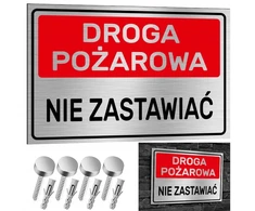 Nerūdijančio plieno lentelė priešgaisrinis kelias nestatykite 30x20 aliuminis