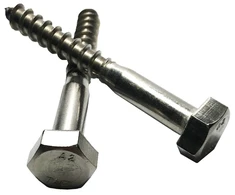 Nerūdijančio plieno medvaržčiai 6x100 mm, 5 vnt.