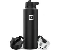 Nerūdijančio plieno termosinė gertuvė su šiaudeliu, 1.2 L