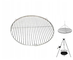 Nerūdijantis, rūgštims atsparus grilio grotelės inox 70cm apvalios