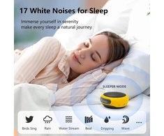 Kompiuterio kolonėlės Nešiojama bluetooth kolonėlė, belaidė riešo kolonėlė bėgiojimui, kolonėlės laikrodis su mikrofonu, baltojo triukšmo įrenginys (17 garsų), atspari vandeniui, kolonėlė žygiams ir lauko sportui