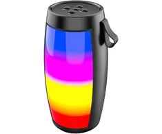 Kompiuterio kolonėlės Nešiojama Led bluetooth kolonėlė, belaidė stereo kolonėlė su spalvinga Rgb šviesa, palaiko atminties kortelės atkūrimą, įkraunama Usb maža kolonėlė