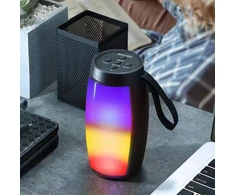 Kompiuterio kolonėlės Nešiojama Led bluetooth kolonėlė, belaidė stereo kolonėlė su spalvinga Rgb šviesa, palaiko atminties kortelės atkūrimą, įkraunama Usb maža kolonėlė