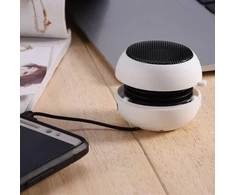 Kompiuterio kolonėlės Nešiojamas Bluetooth garsiakalbis su 3.5mm jungtimi, baltas