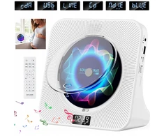 Vaizdo grotuvas Nešiojamas cd grotuvas bluetooth garsiakalbis radijas 5 režimai su nuotoliniu valdymu