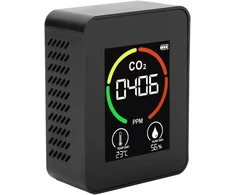 Nešiojamas co2 detektorius - mini ir patogus, tvoc jutiklis, mini oro kokybės anglies dioksido monitorius, temperatūros ir drėgmės co2 monitorius kelionėms, namams, rv, automobiliui