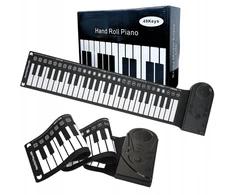 Nešiojamas elektroninis pianinas su silikonine klaviatūra, susukamas Clavier