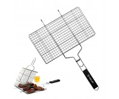Nešiojamas grilio krepšys, nerūdijančio plieno, Bbq kepsninės įrankis, 62.5x42 cm