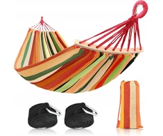Nešiojamas hamakas Bestrip double 150x200 color sling, keliamoji galia 300 kg