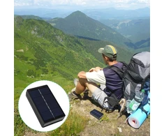 Nešiojamas Saulės Įkroviklis 1w 4v Pvc Polikristalinis