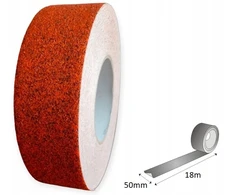 Neslystanti juosta 50/18 laiptams, oranžinis marmuras