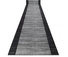 Neslystantis gumuotas modernus takas juodas/pilkas, plotis 120 cm