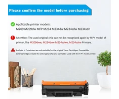 Nesuderinamas su M209dwe M234dwe M234sdwe M234sdne spausdintuvu, [be lusto, su profesionaliais įrankiais] 135x W1350x suderinama tonerio kasetė 2 juodos spalvos, skirta M209 M209dw M234 M234dw M234sdw M234sdw M234sdw M234 sdn